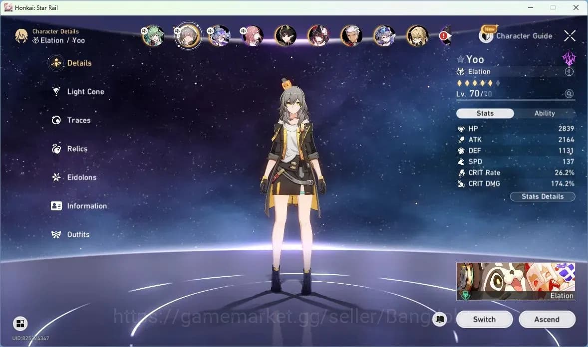 Honkai Star Rail Accounts ASIA | TL 60 | 8 LIMIT | HUO HUO | SILVER WOLF | D image 4