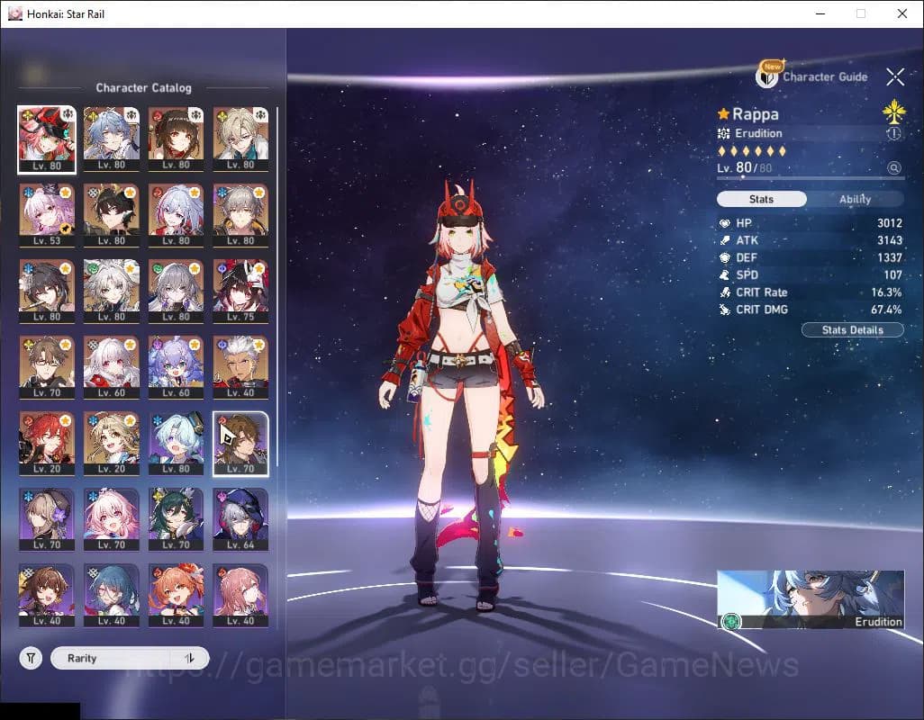 Honkai Star Rail Accounts Asia|TL 68|11 Limited|Evernight,Sunday,Lingsha E1, image 3