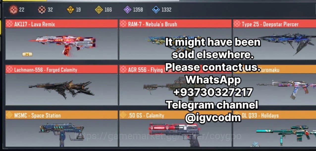 Call of Duty: Mobile Accounts 39 mythic 29 max _ 192 legendary_ only linked acti image 2