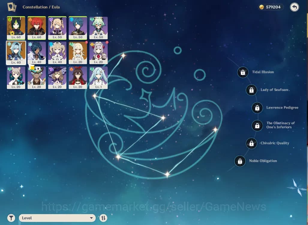 Genshin Impact Accounts ASIA|AR33|Starter|1Limited+11(*4Character)|Eula,Ti image 10