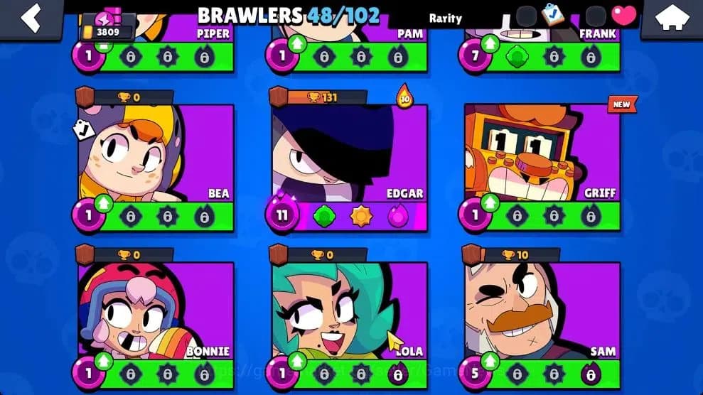 Brawl Stars Accounts 3809 Trophy|48 Brawlers 8 Max Lvl [Mortis,Leon,Max image 10
