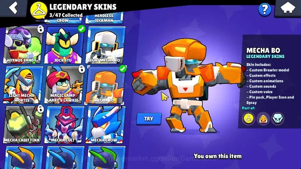 Brawl Stars Accounts 3809 Trophy|48 Brawlers 8 Max Lvl [Mortis,Leon,Max image 13