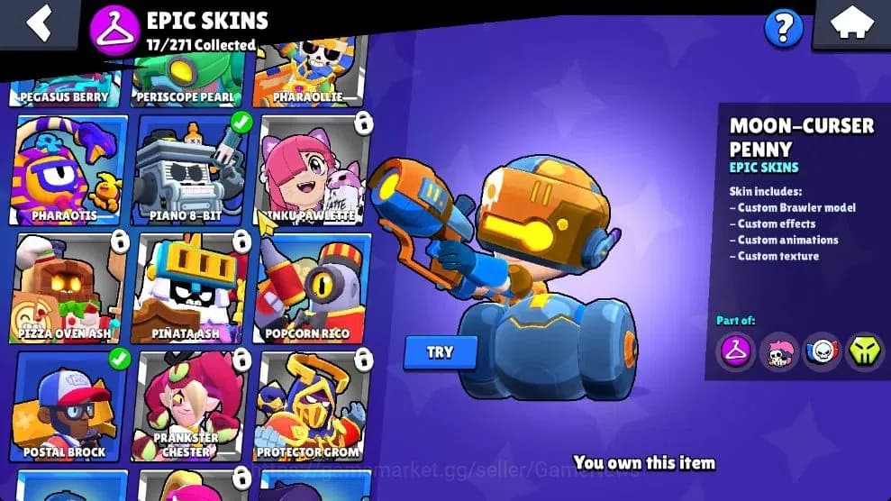Brawl Stars Accounts 3809 Trophy|48 Brawlers 8 Max Lvl [Mortis,Leon,Max image 19