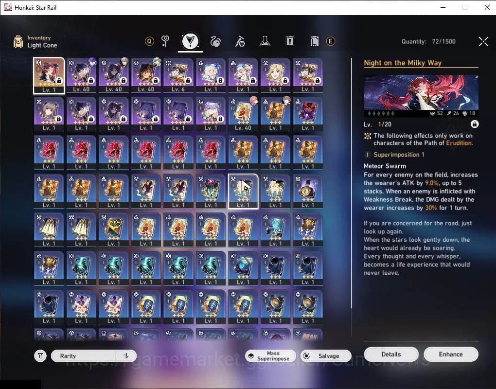 Honkai Star Rail Accounts ASIA|TL 25|3 Limited|Acheron,Huohuo,Silver Wolf LV image 9