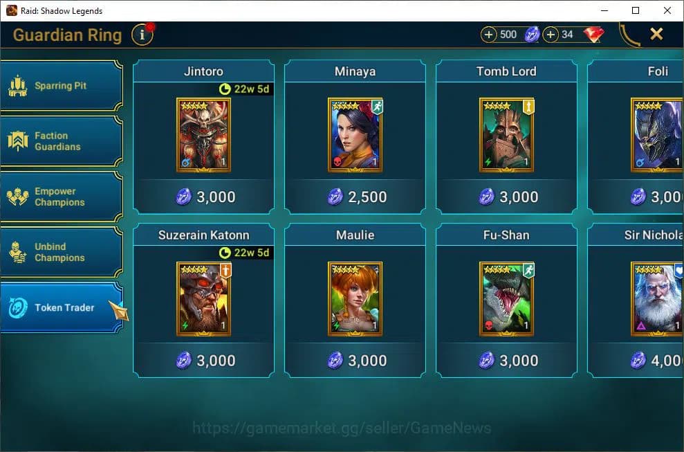 Raid: Shadow Legends Accounts Lv47 1,4M Power|1 Mythic(Androc)|31 Legend(Ninja,A image 18