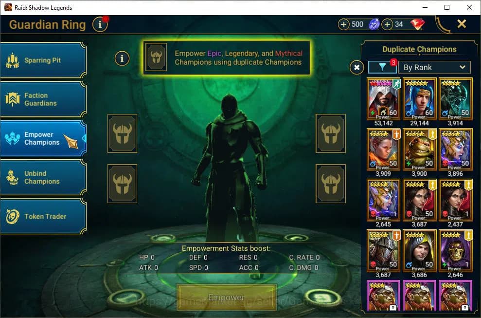 Raid: Shadow Legends Accounts Lv47 1,4M Power|1 Mythic(Androc)|31 Legend(Ninja,A image 20