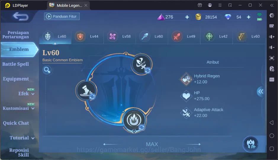 Mobile Legends: Bang Bang Accounts GLOBAL|Hero 74|Skin 150|HxH Harith+Julian,Prime Gr image 9