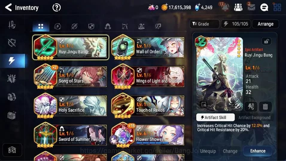 Epic Seven Accounts Global | 6ML(BossArunka,E Ilynav,SS Vivian,Hwayoun image 11