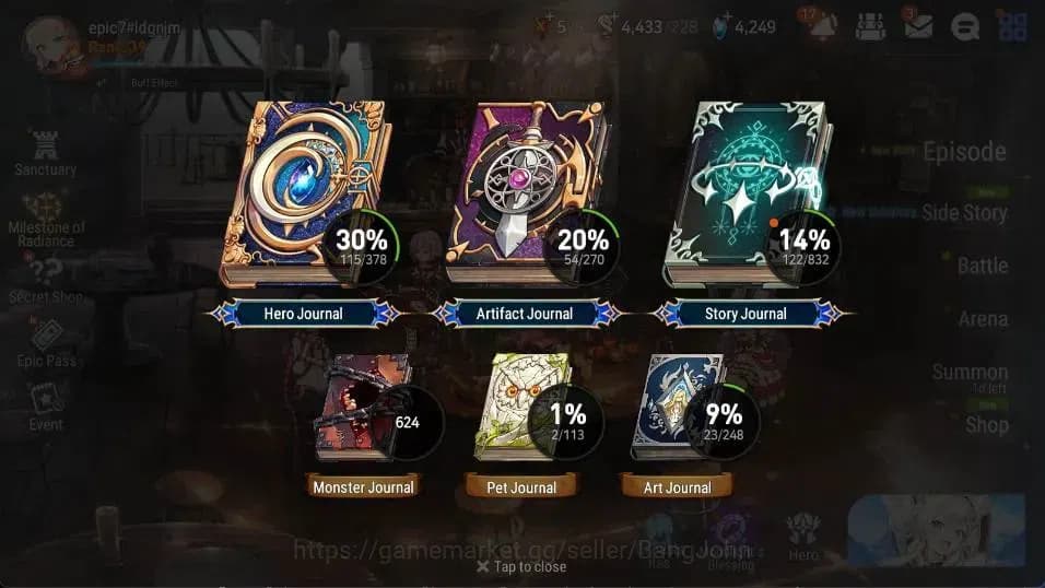 Epic Seven Accounts Global | 6ML(BossArunka,E Ilynav,SS Vivian,Hwayoun image 5