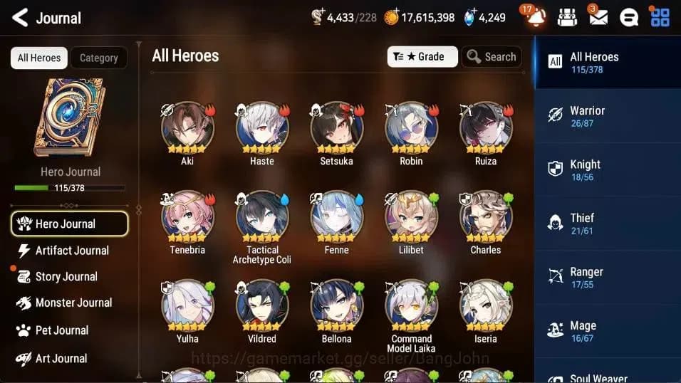 Epic Seven Accounts Global | 6ML(BossArunka,E Ilynav,SS Vivian,Hwayoun image 7