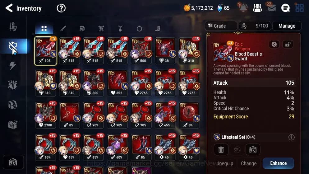 Epic Seven Accounts GLOBAL UNVERIF|New Era|3 ML(Harsetti, SE Celine, T image 8