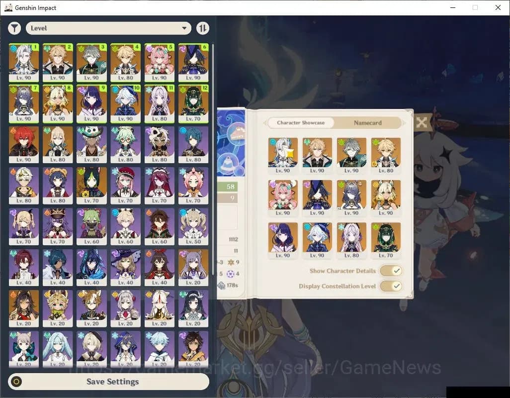 Genshin Impact Accounts ASIA|AR58|11Limited+7(*5Weapon)|(Xilonen,Clorinde, image 1