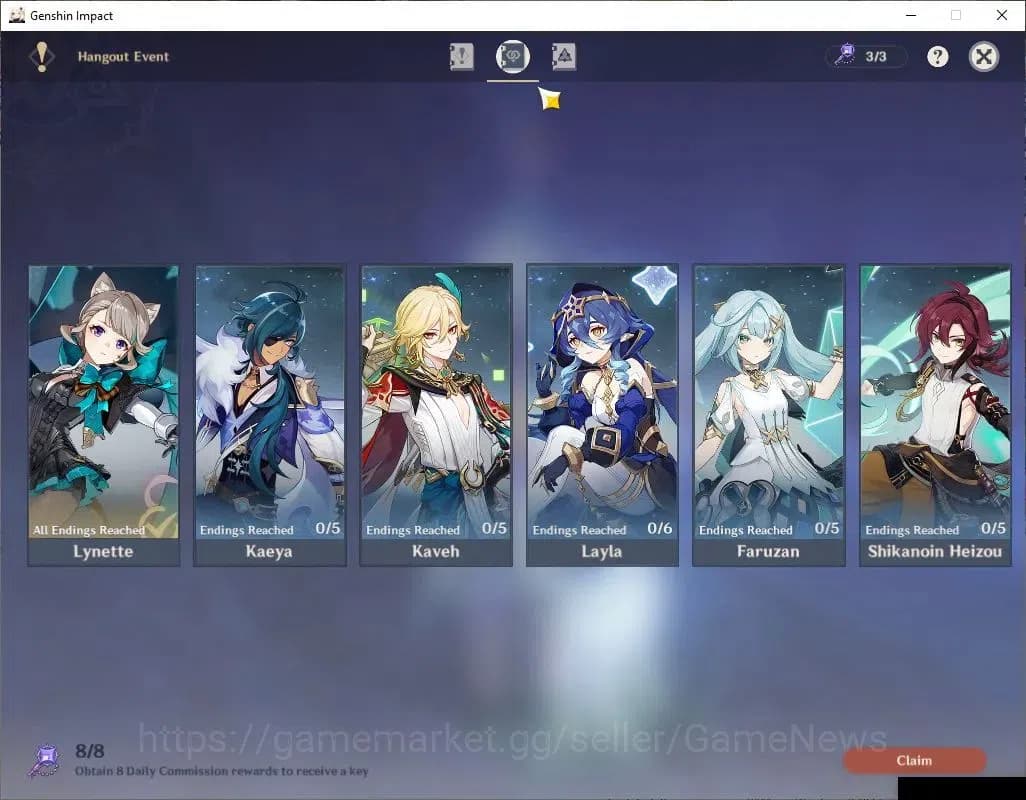 Genshin Impact Accounts ASIA|AR58|11Limited+7(*5Weapon)|(Xilonen,Clorinde, image 13