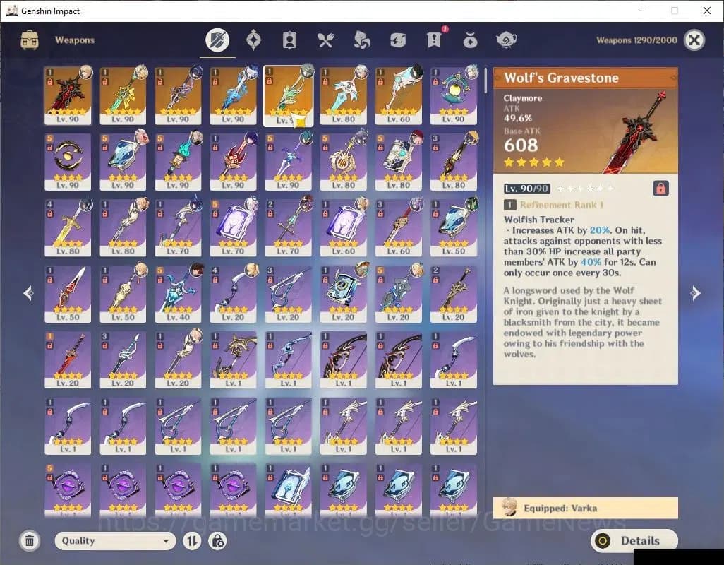 Genshin Impact Accounts ASIA|AR58|11Limited+7(*5Weapon)|(Xilonen,Clorinde, image 5