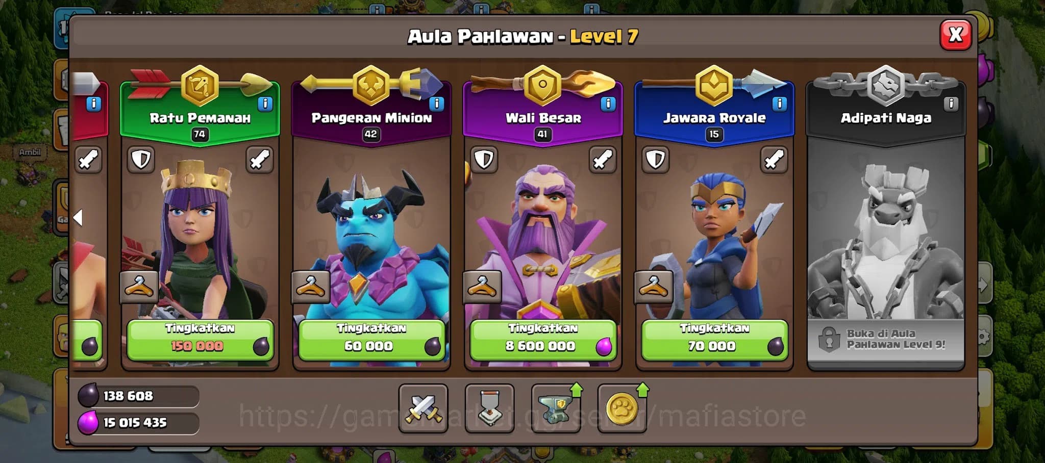 Clash of Clans Accounts TH13 707K War Stars Account | Near Max AQ 74, GW 4 image 6