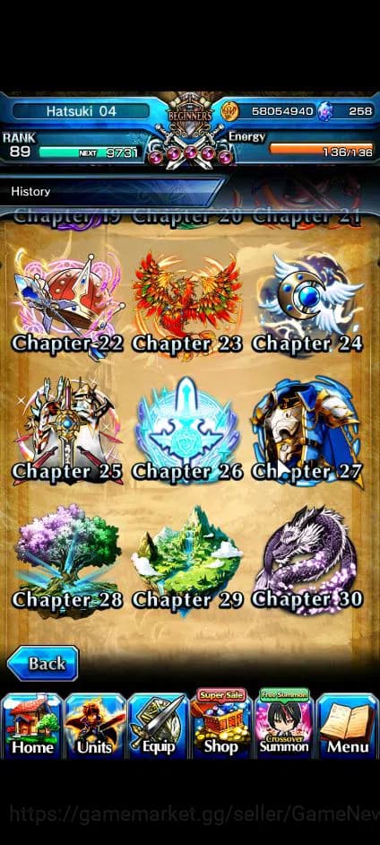 Grand Summoners Accounts Global|Rank 89|258 CC+7 RGB|15 Ascend+6 TW|[Friere image 12