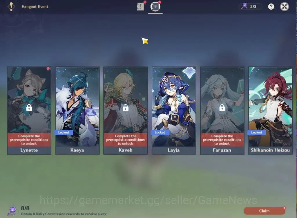 Genshin Impact Accounts Asia|AR55|3Limited+3(*5Weapon)|AyakaC2,DurinC1,Kaz image 14