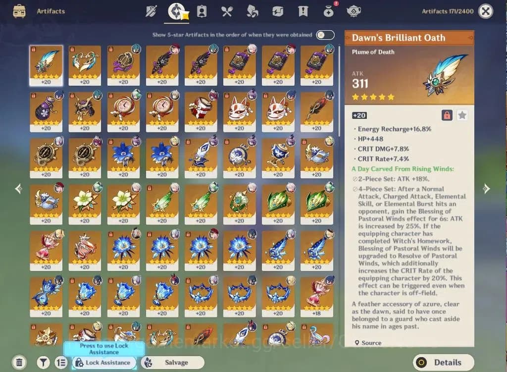 Genshin Impact Accounts Asia|AR55|3Limited+3(*5Weapon)|AyakaC2,DurinC1,Kaz image 7
