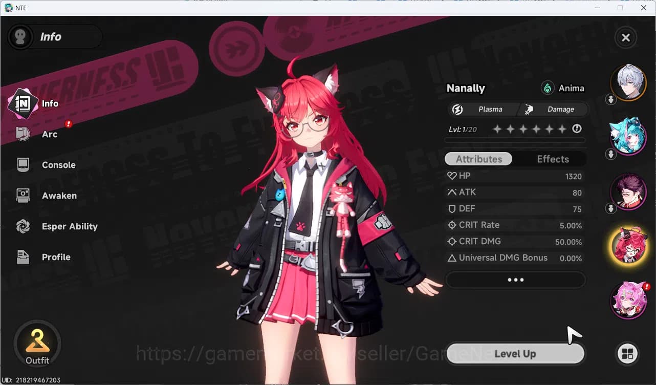 Neverness to Everness Accounts NA HL 3 | Fresh Starter 1 SSR (Nanally ) + 6 SR | image 2