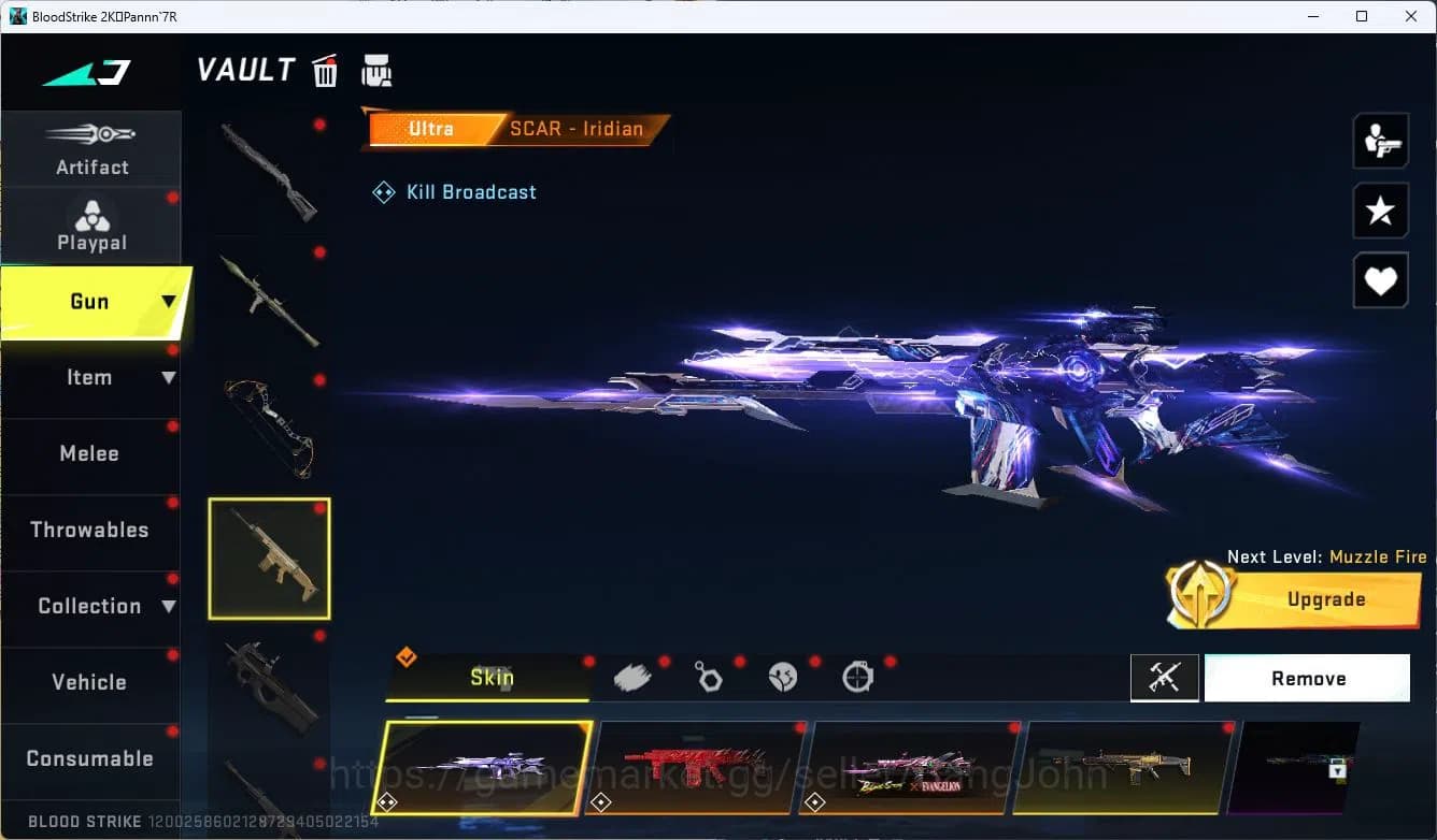 Blood Strike Accounts ASIA|ETERNAL=AK47(LVL3),GALIL(LVL3)|COLLAB=ZANPAKU image 15