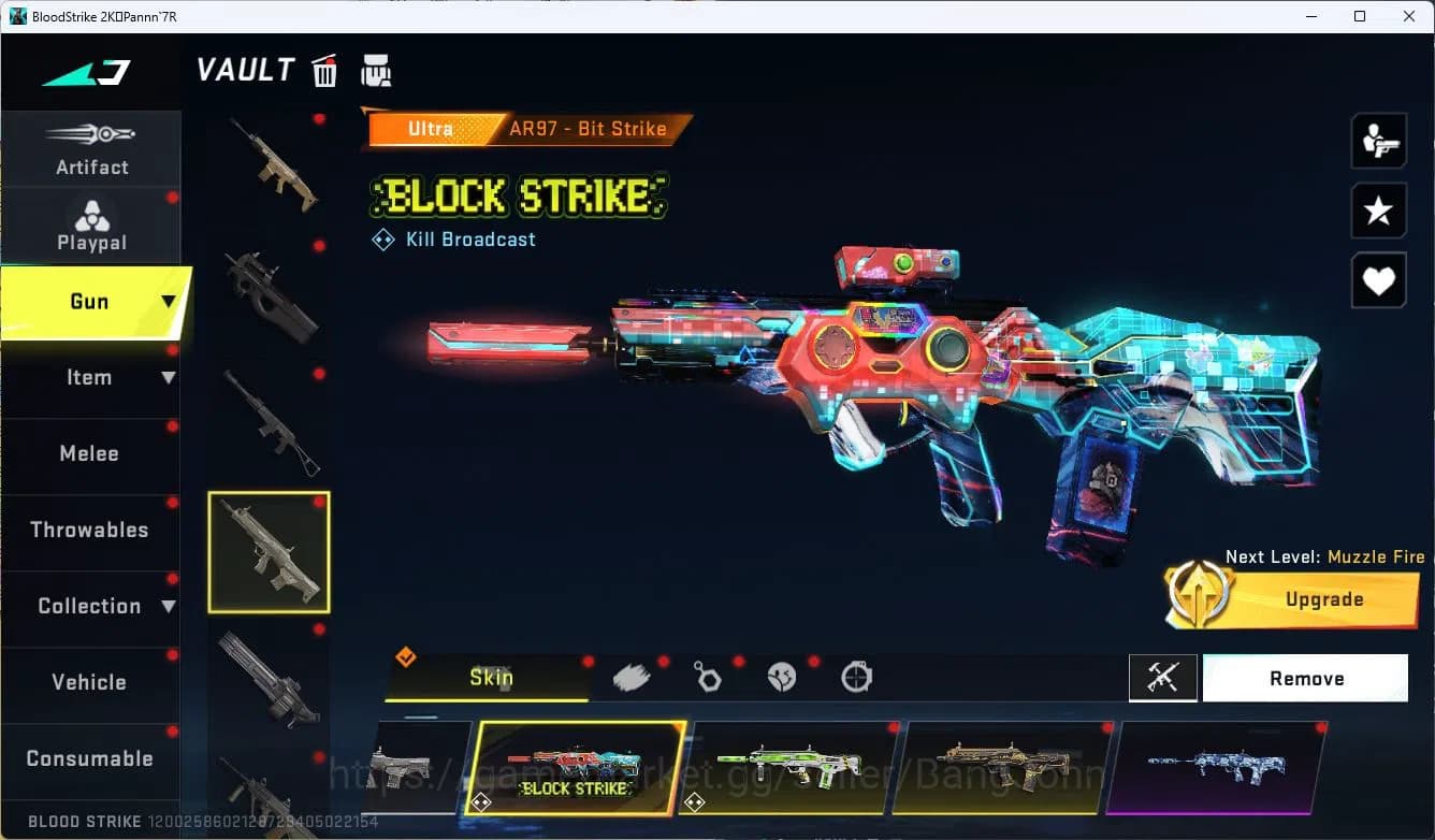 Blood Strike Accounts ASIA|ETERNAL=AK47(LVL3),GALIL(LVL3)|COLLAB=ZANPAKU image 17