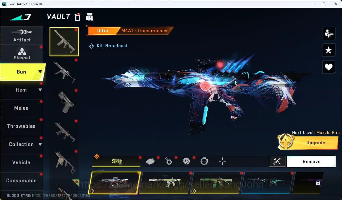 Blood Strike Accounts ASIA|ETERNAL=AK47(LVL3),GALIL(LVL3)|COLLAB=ZANPAKU image 4