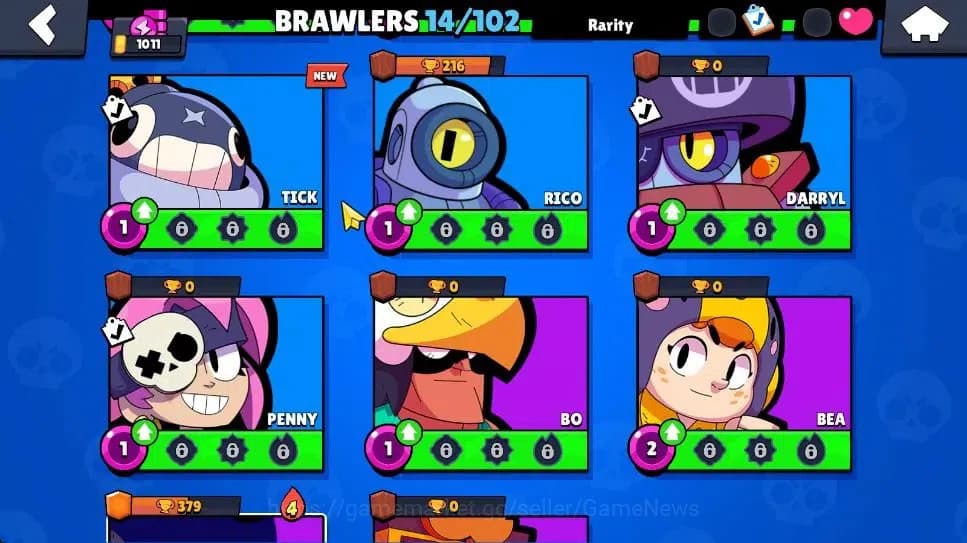 Brawl Stars Accounts 1011 Trophy|4K Bling|14 Brawlers 2 Max Lvl [Shelly image 9