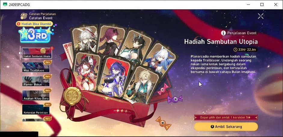 Honkai Star Rail Accounts ASIA|TL 4|Selector B5 ON+1 Golden Companion Spirit image 3