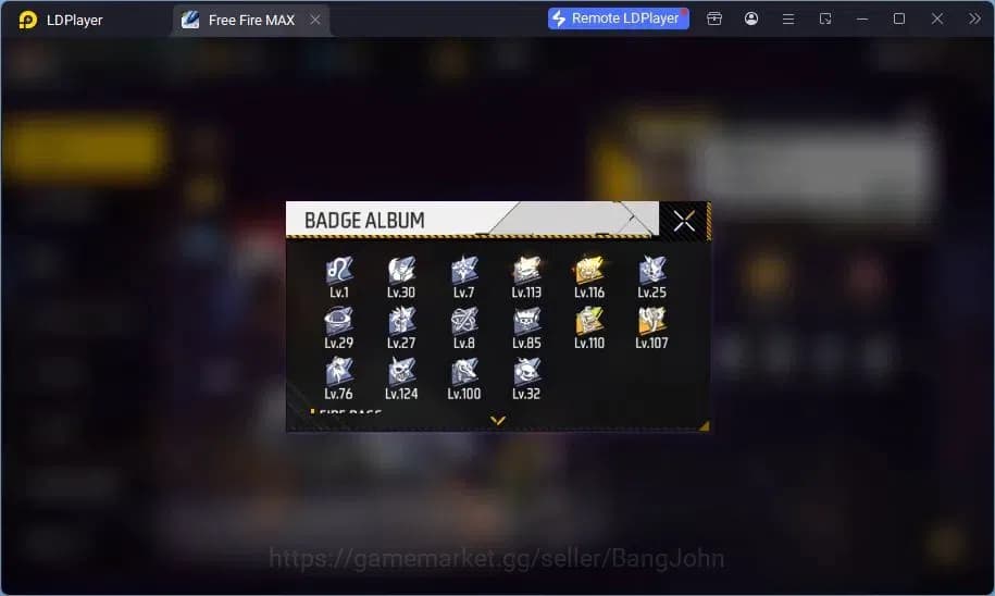 Free Fire Accounts Indonesia | Evo AN94 Evil Howler Lv7 | Kaki Nyeker image 18