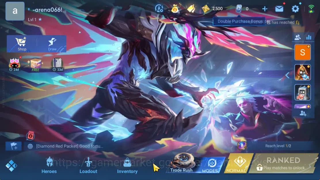 Honor of Kings Accounts Hero 7 |Starter with Legend Skin Selection Chest(D image 3