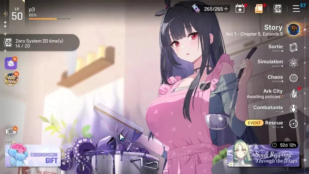 Chaos Zero Nightmare Accounts GLOBAL Lv 50|8 SSR[HeidemarieM1,Tiphera,Nine,Veron image 1