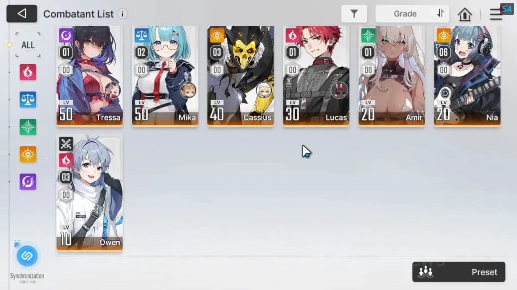 Chaos Zero Nightmare Accounts GLOBAL Lv 50|8 SSR[HeidemarieM1,Tiphera,Nine,Veron image 4