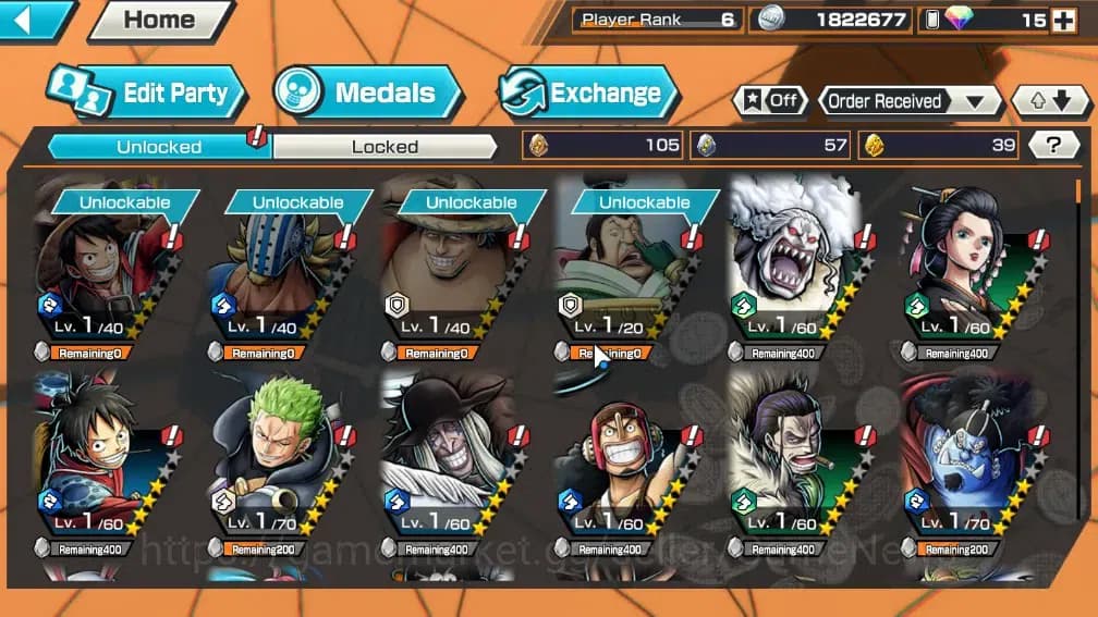 One Piece Bounty Rush Accounts Global|4 EX|BMO Kaido,BP Kuzan,TFE Emperor Teach,G image 5