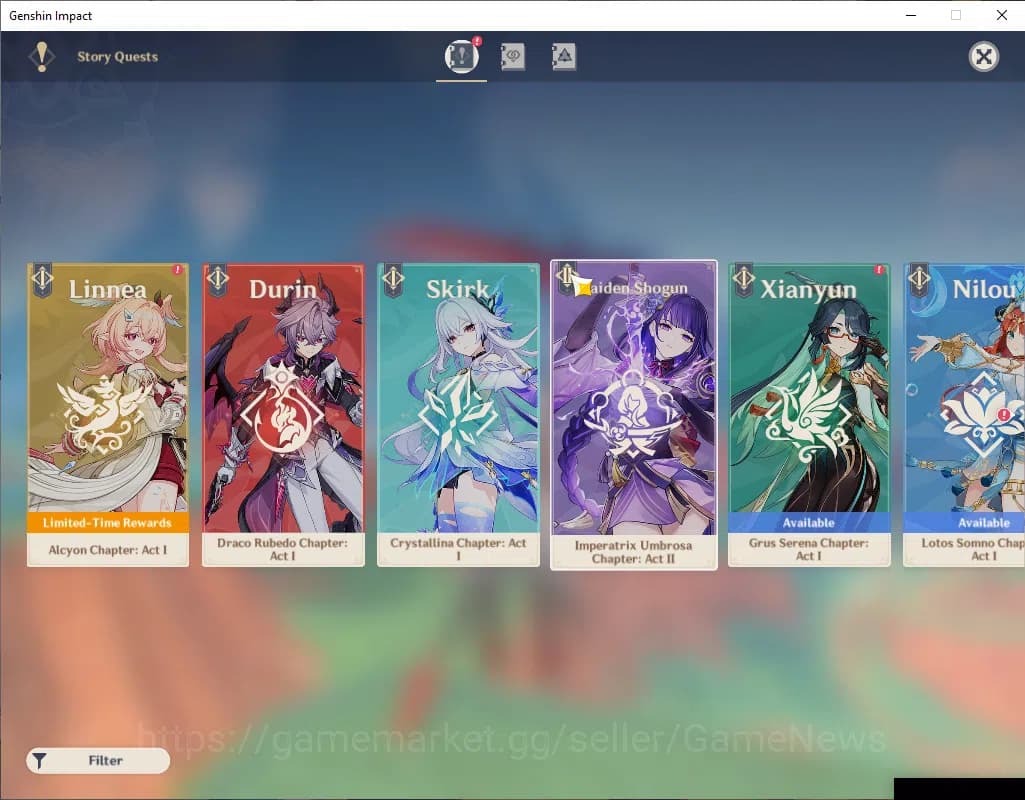 Genshin Impact Accounts ASIA|AR 56|10 Limited+3(*5Wep)|(Arlecch,Citlali)+S image 12