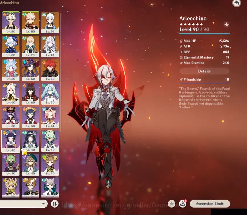 Genshin Impact Accounts ASIA|AR 56|10 Limited+3(*5Wep)|(Arlecch,Citlali)+S image 3