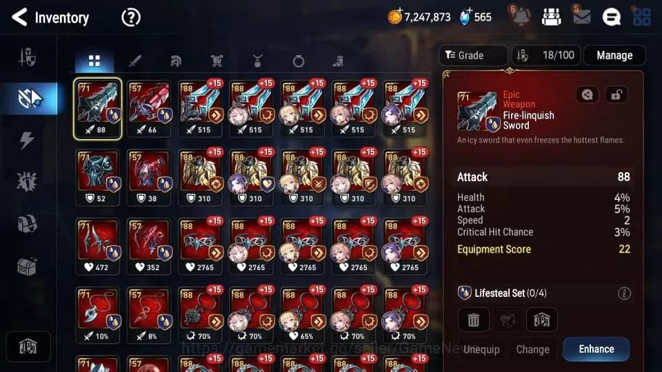 Epic Seven Accounts GLOBAL Unverif|New Era|Starter|1 ML (Lone Wolf Pei image 10