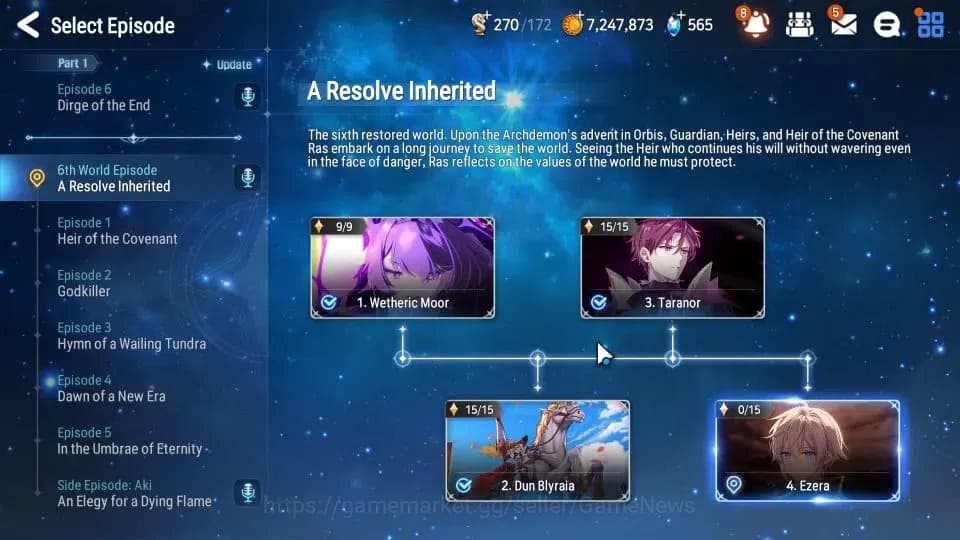 Epic Seven Accounts GLOBAL Unverif|New Era|Starter|1 ML (Lone Wolf Pei image 15