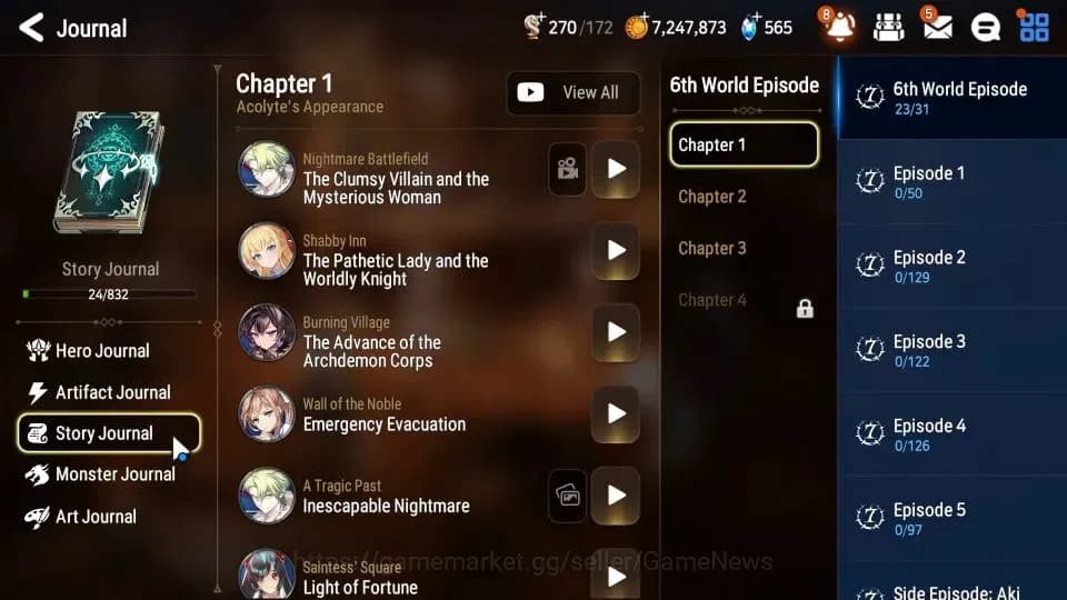 Epic Seven Accounts GLOBAL Unverif|New Era|Starter|1 ML (Lone Wolf Pei image 17