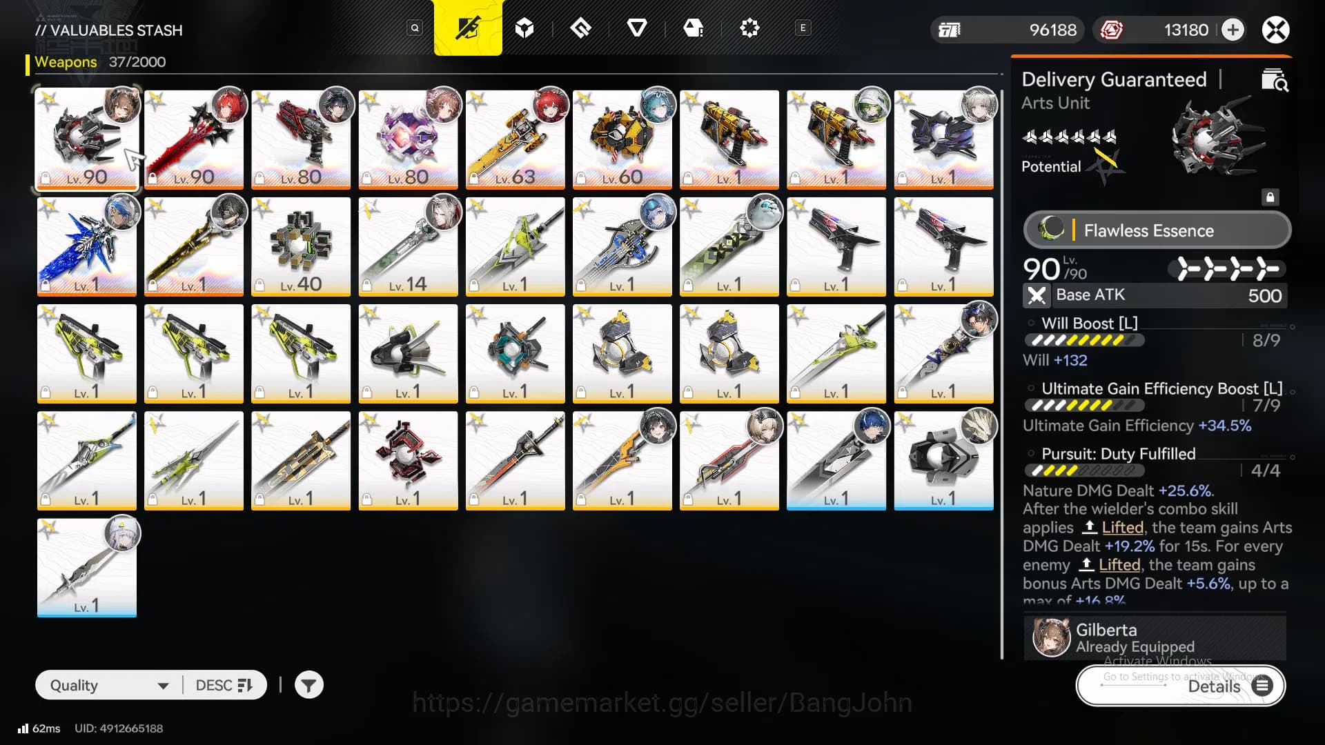 Arknights: Endfield Accounts Mid Game | ASIA | Leviatan + sign | Gilberta + si image 4