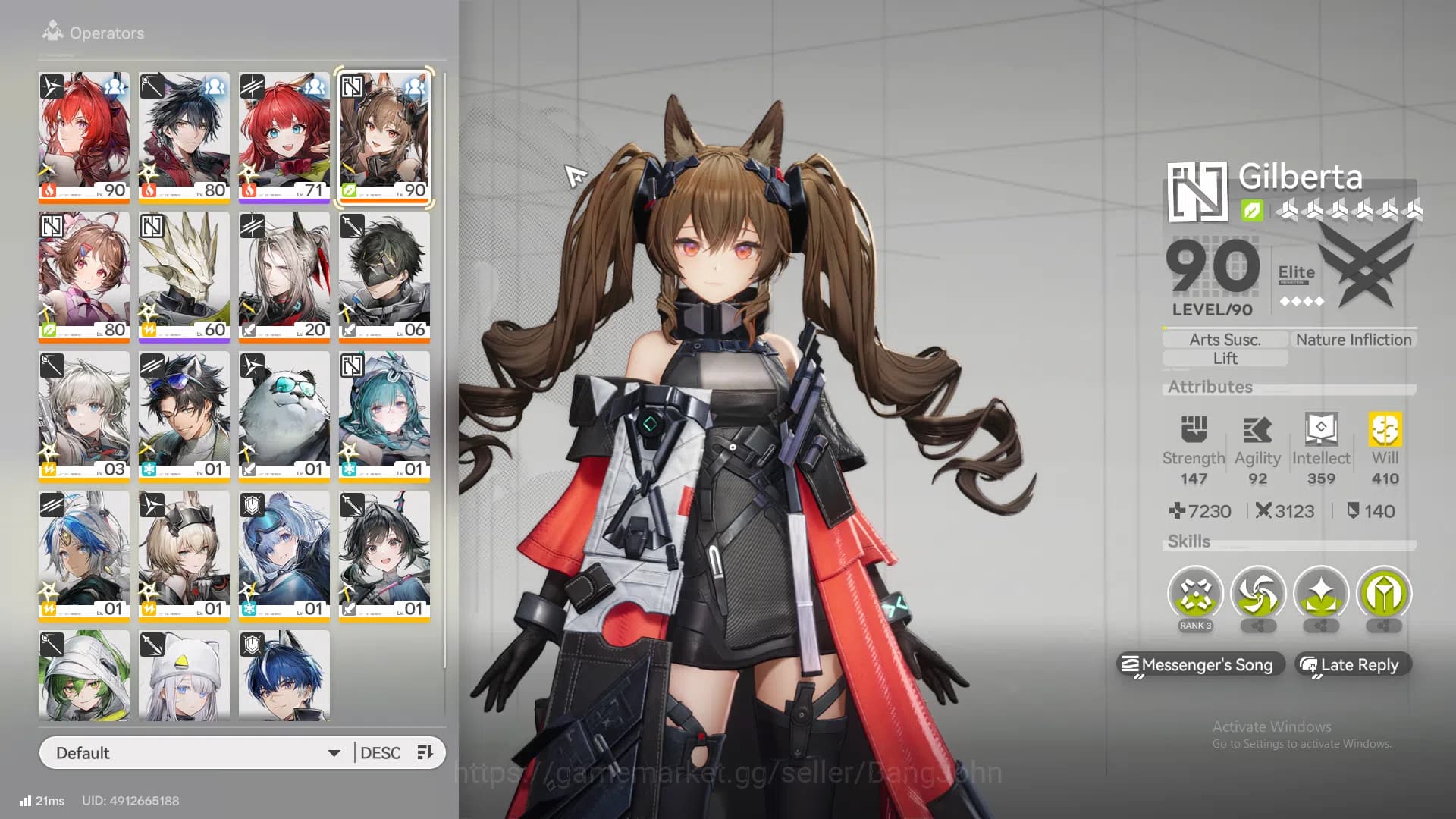 Arknights: Endfield Accounts Mid Game | ASIA | Leviatan + sign | Gilberta + si image 7