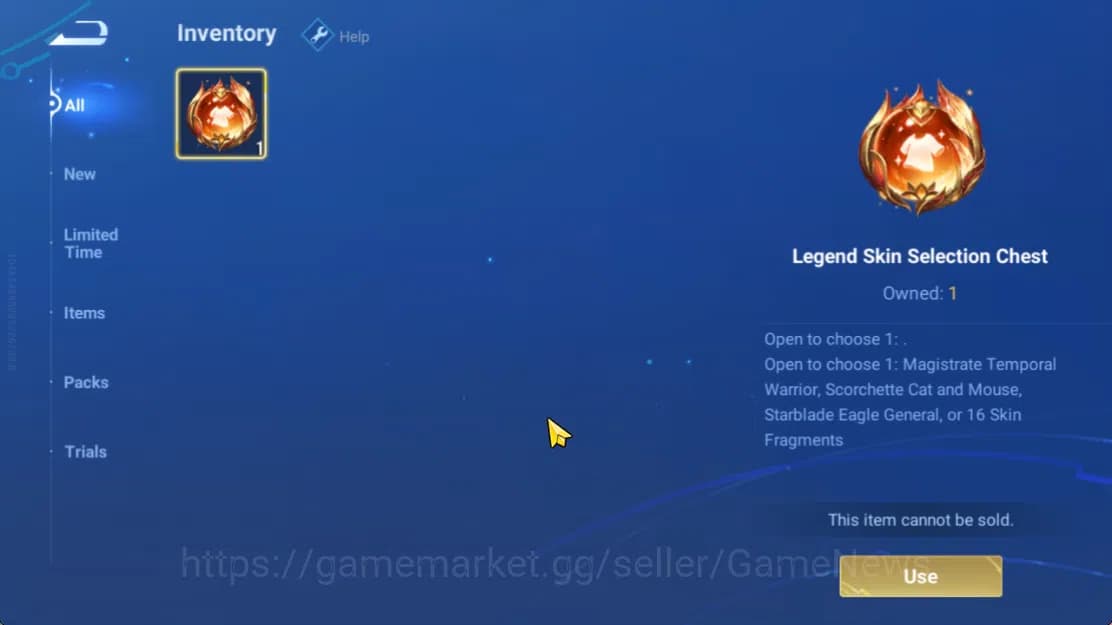 Honor of Kings Accounts Hero 7 |Starter with Legend Skin Selection Chest(D image 4