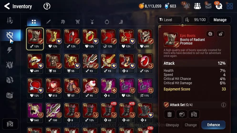 Epic Seven Accounts GLOBAL UNVERIF|NewEra|7ML(Salome,BArunka,NM Luna,R image 10