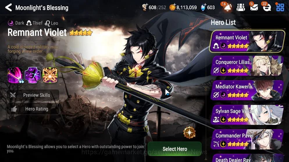 Epic Seven Accounts GLOBAL UNVERIF|NewEra|7ML(Salome,BArunka,NM Luna,R image 12