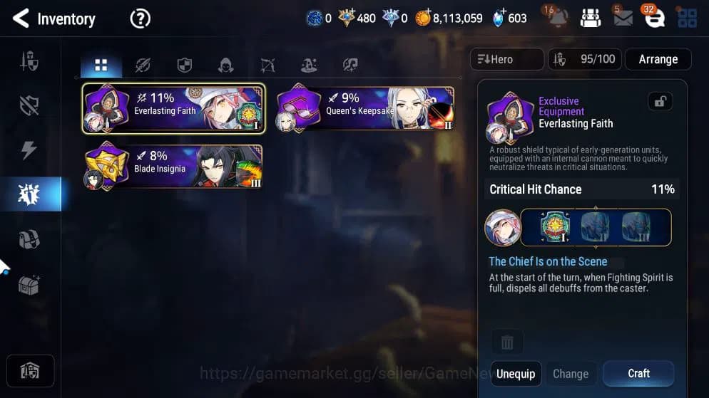 Epic Seven Accounts GLOBAL UNVERIF|NewEra|7ML(Salome,BArunka,NM Luna,R image 8