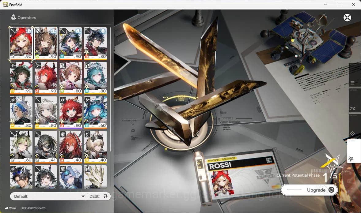 Arknights: Endfield Accounts ASIA|Lv 60|5Limit+5Sign|Zhuang Fangyi,Tangtang,P1( image 14
