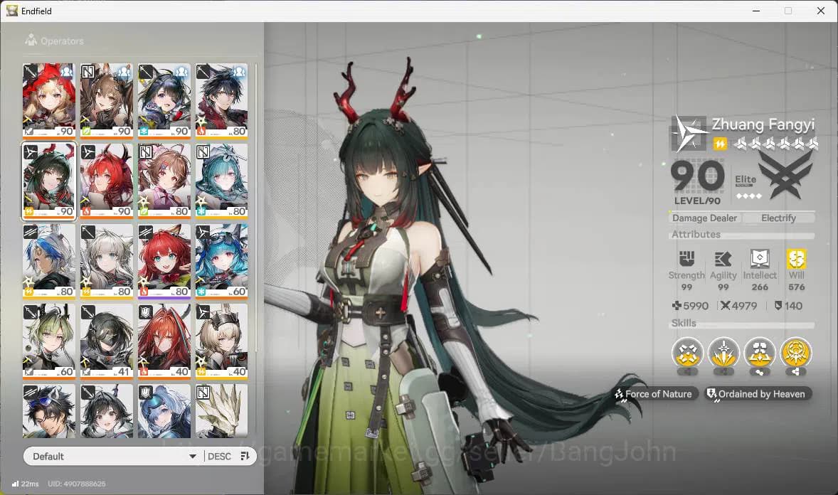 Arknights: Endfield Accounts ASIA|Lv 60|5Limit+5Sign|Zhuang Fangyi,Tangtang,P1( image 16