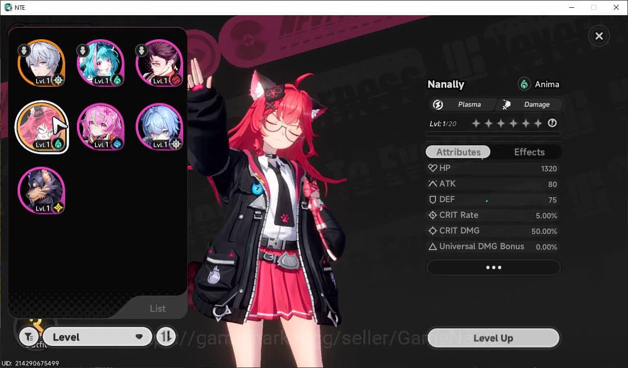 Neverness to Everness Accounts GLOBAL SEA |HL 3| 1 SSR Limited Nanally A1 |5 SR [ image 1
