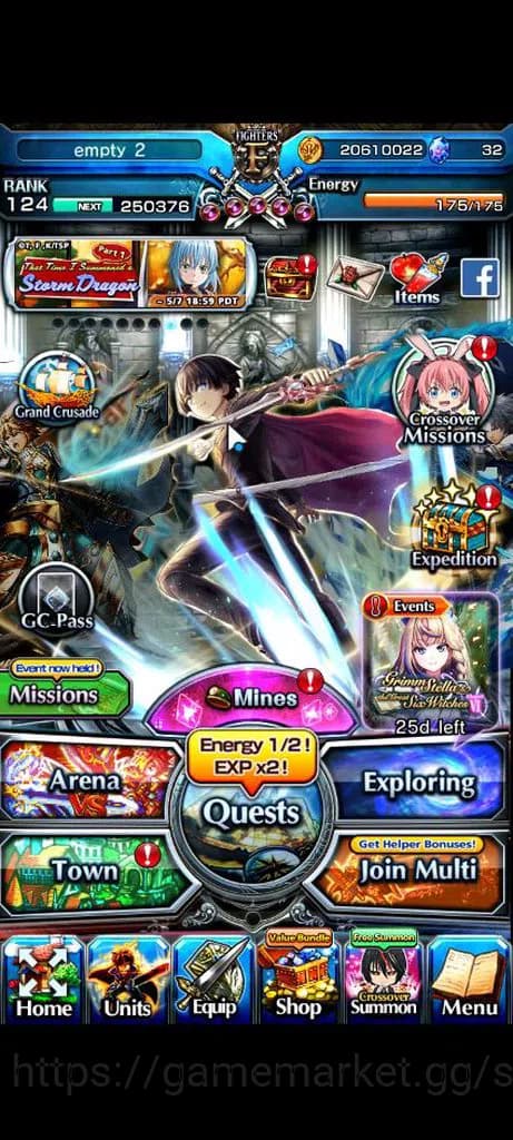 Grand Summoners Accounts Global|Rank 124|22 Ascend+9 TW|[Roy,Inumuta,Emiya, image 1