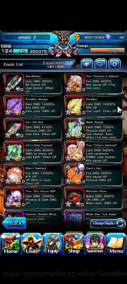 Grand Summoners Accounts Global|Rank 124|22 Ascend+9 TW|[Roy,Inumuta,Emiya, image 10