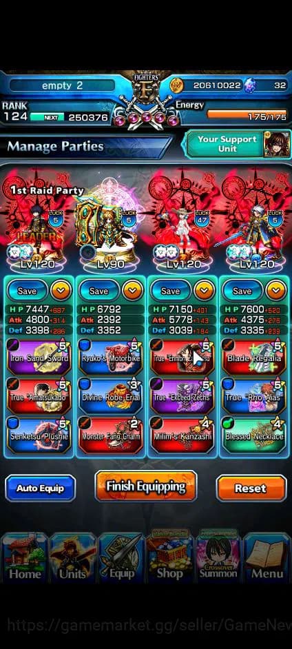 Grand Summoners Accounts Global|Rank 124|22 Ascend+9 TW|[Roy,Inumuta,Emiya, image 18